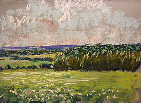 pastel from the gog magogs